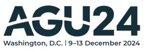 AGU 2024 logo. Washington D.C. 9-13 December 2024